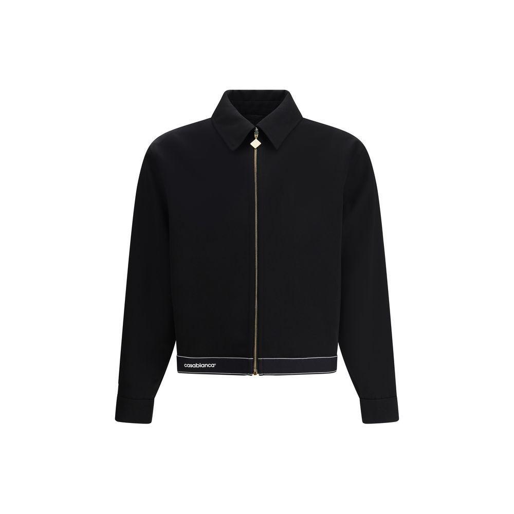 Casablanca Wool Sports Jacket CA-MPF25JK42501BLACK-IT46 | S