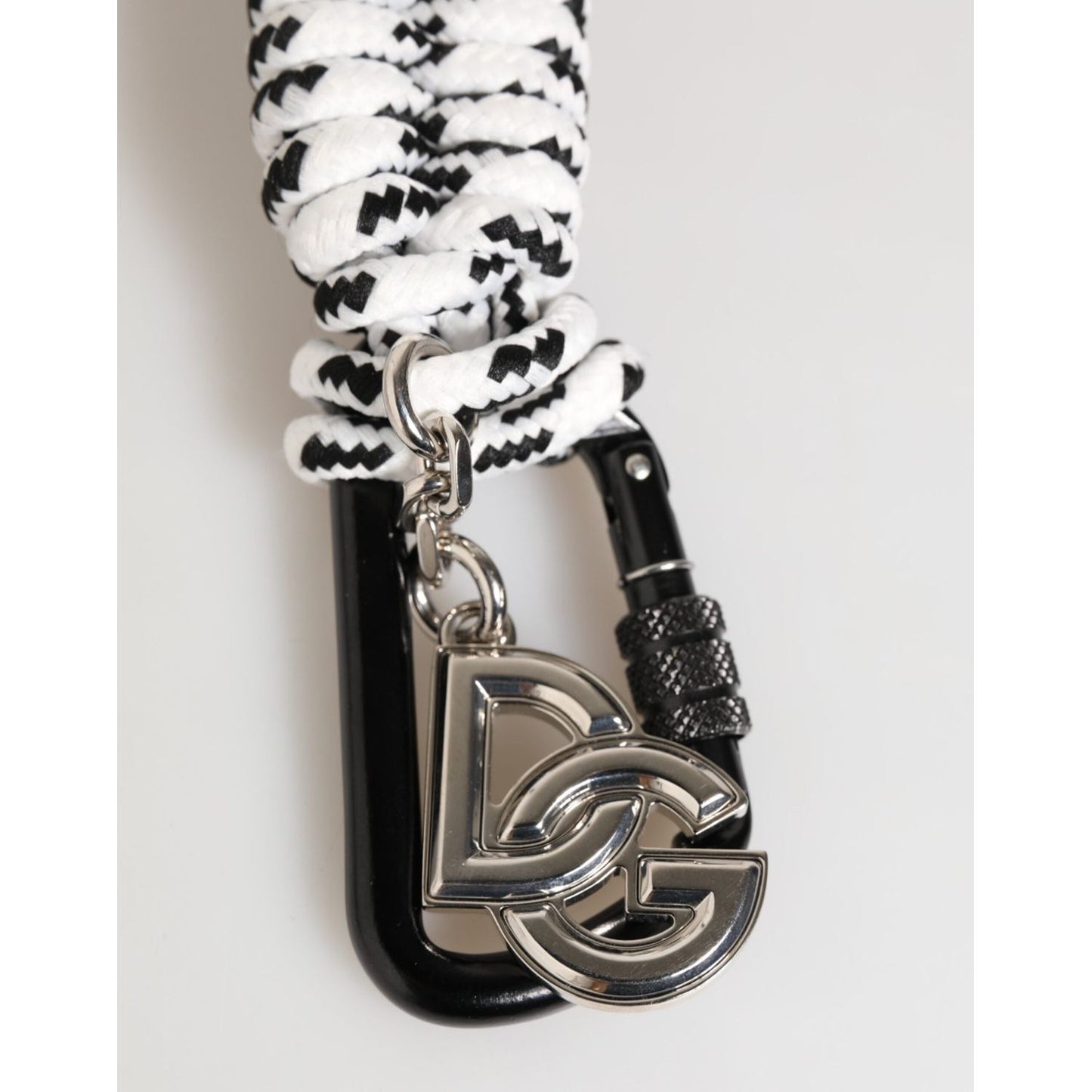 Dolce & Gabbana Multicolor Polyester Tape String DG Logo Keychain Keyring SMY11321