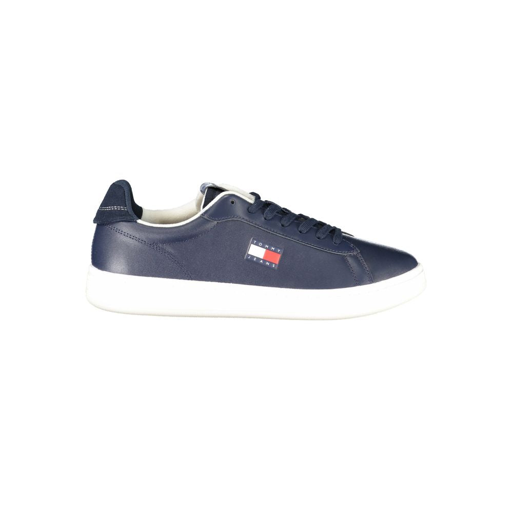 Tommy Hilfiger Blue Leather Men Sneaker TO-39392-EU40/US7