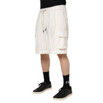 Dolce & Gabbana White Cotton Cargo Bermuda Sweatshorts Shorts PAN76654-46