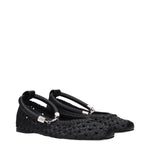 Max Mara Black Leather Ballet Flats MA-15256371921161-EU35/US5