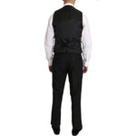 Dolce & Gabbana Black Wool Dress Waistcoat Gillet Vest TSH2431- 48