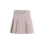 Self-Portrait Crystal Belted Miniskirt SE-AW25048SKAPPINK-8