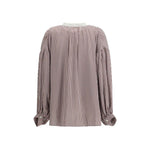 Kristina Ti Striped Shirt with wide sleeves KR-KCA0614TI0288RO4-IT38 | S