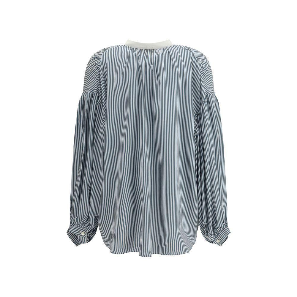 Kristina Ti Striped Shirt with wide sleeves KR-KCA0614TI0288VE6-IT38 | S