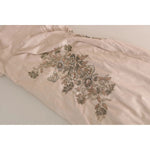 Dolce & Gabbana Beige Sequined Flower Flare Ball Gown Dress DR1687-42