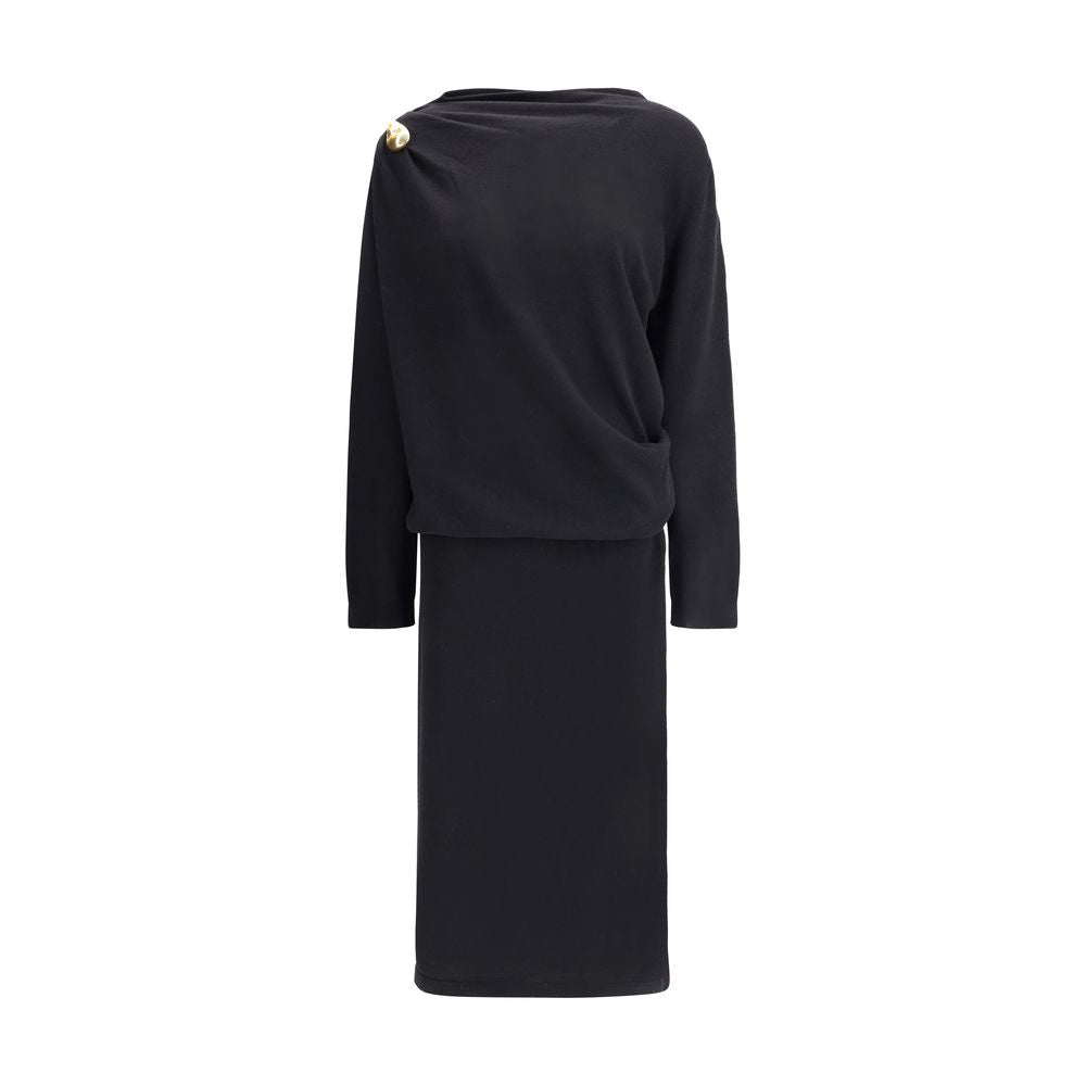 Fabiana Filippi Wool long Dress FA-ABD225F618N128825-IT44 | L