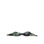 Dolce & Gabbana Purple Green Leaf Print Bandeau Swimwear Underwear