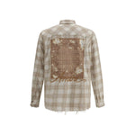 Amiri Plaid flannel Shirt AM-AMSTFL1015LIGHTCAMEL-L