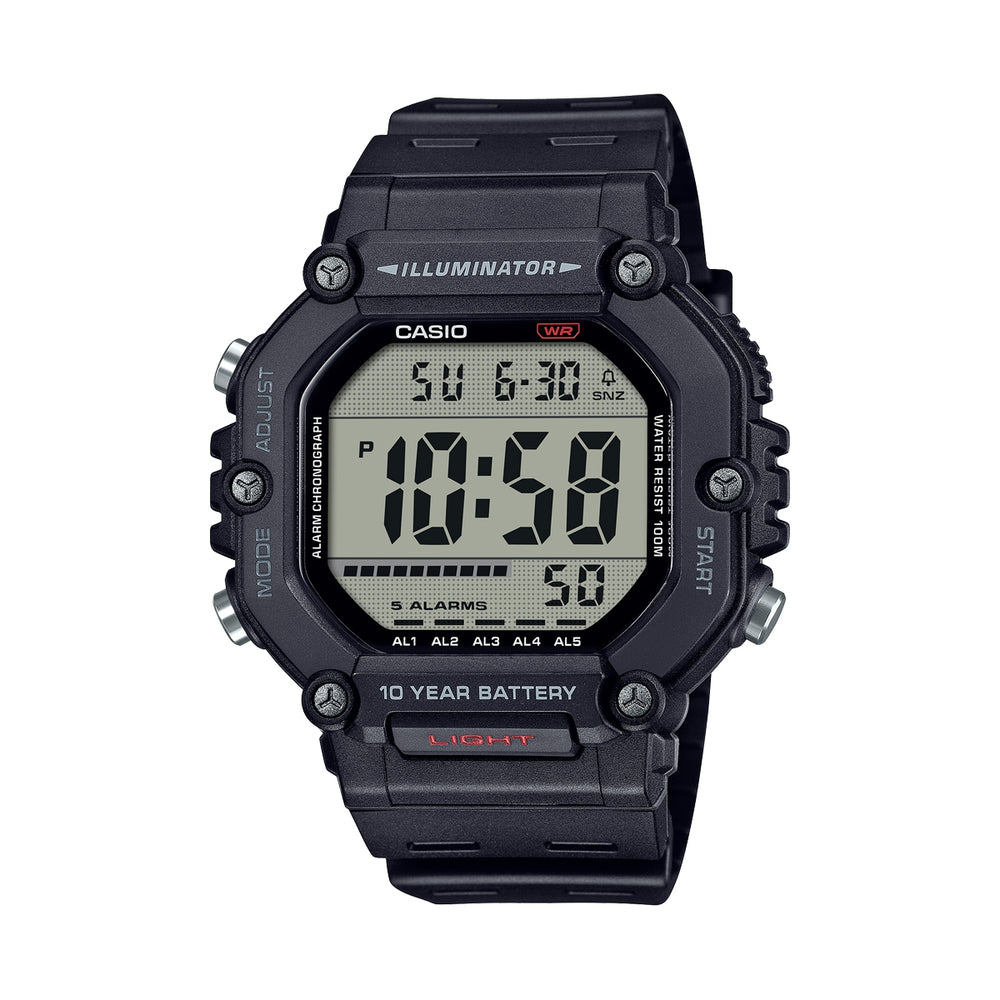 CASIO SPORT COLLECTION Mod. OVERSIZE 10 YEARS BATTERY - BLACK AE-1600H-1AVEF