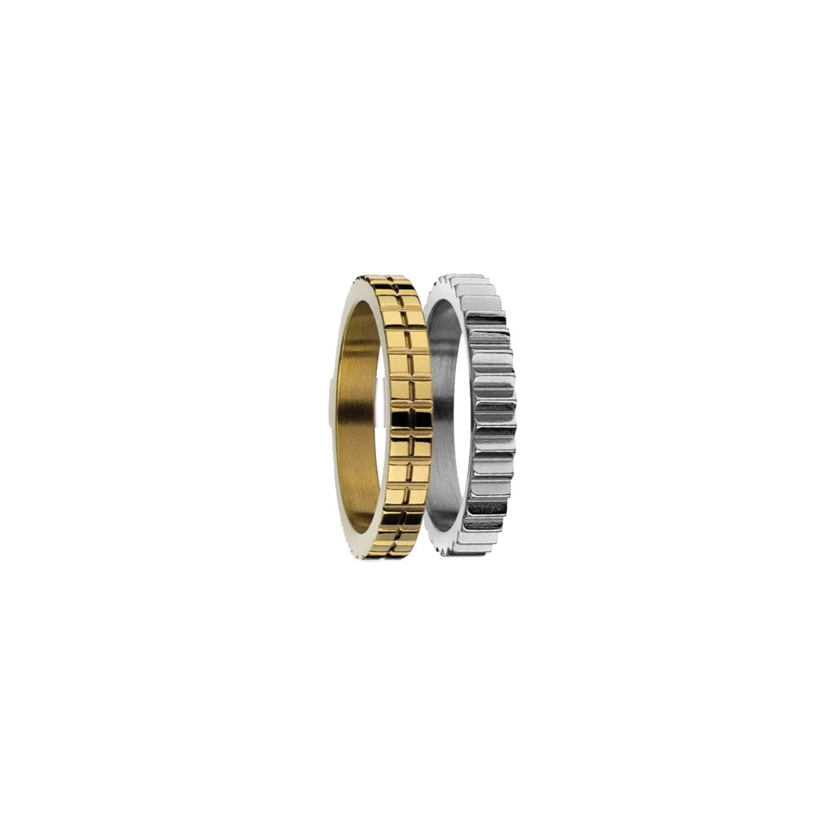 AN JEWELS JEWELRY Mod. AR.R2NS03SY-7 featuring gold and silver rings with intricate designs