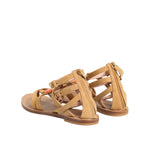 Alberta Ferretti Brown Flip Flops Zipper Ankle Strap Shoes LA12606-38