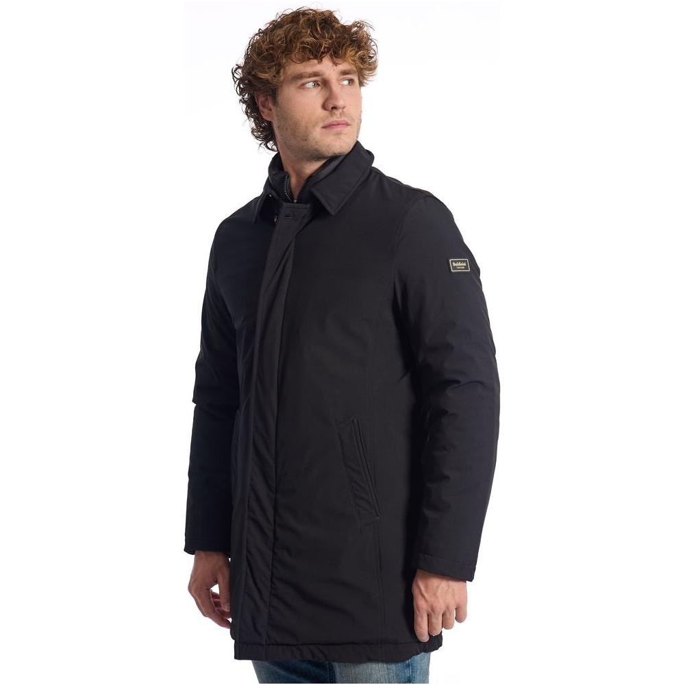 Baldinini Trend Black Polyester Jacket BATR-24667-XXL-FBB-294