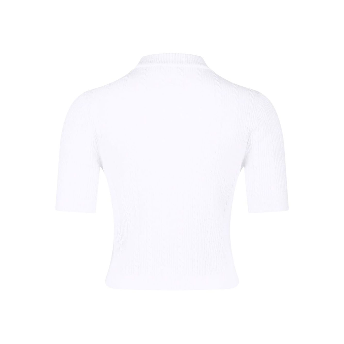 Balmain Ribbed buttoned top