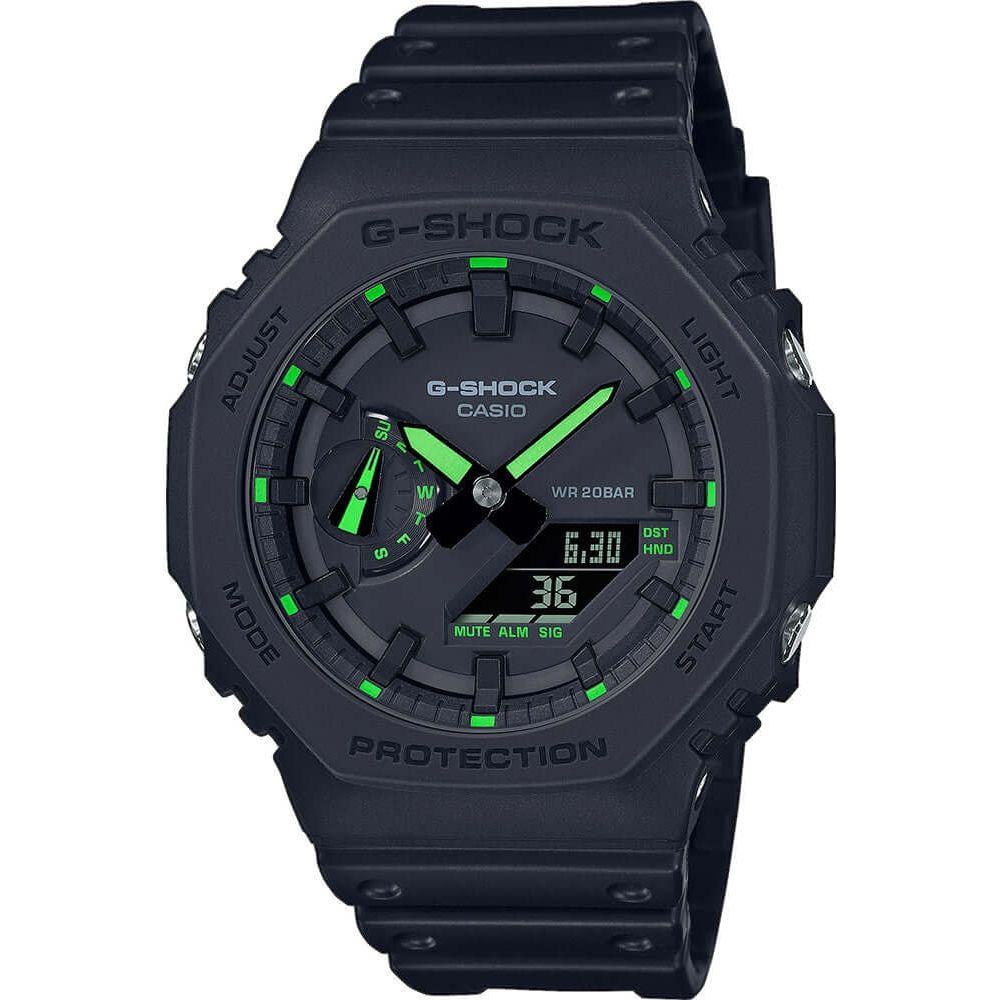 CASIO G-SHOCK Mod. OAK - Neon Green Index GA-2100-1A3ER