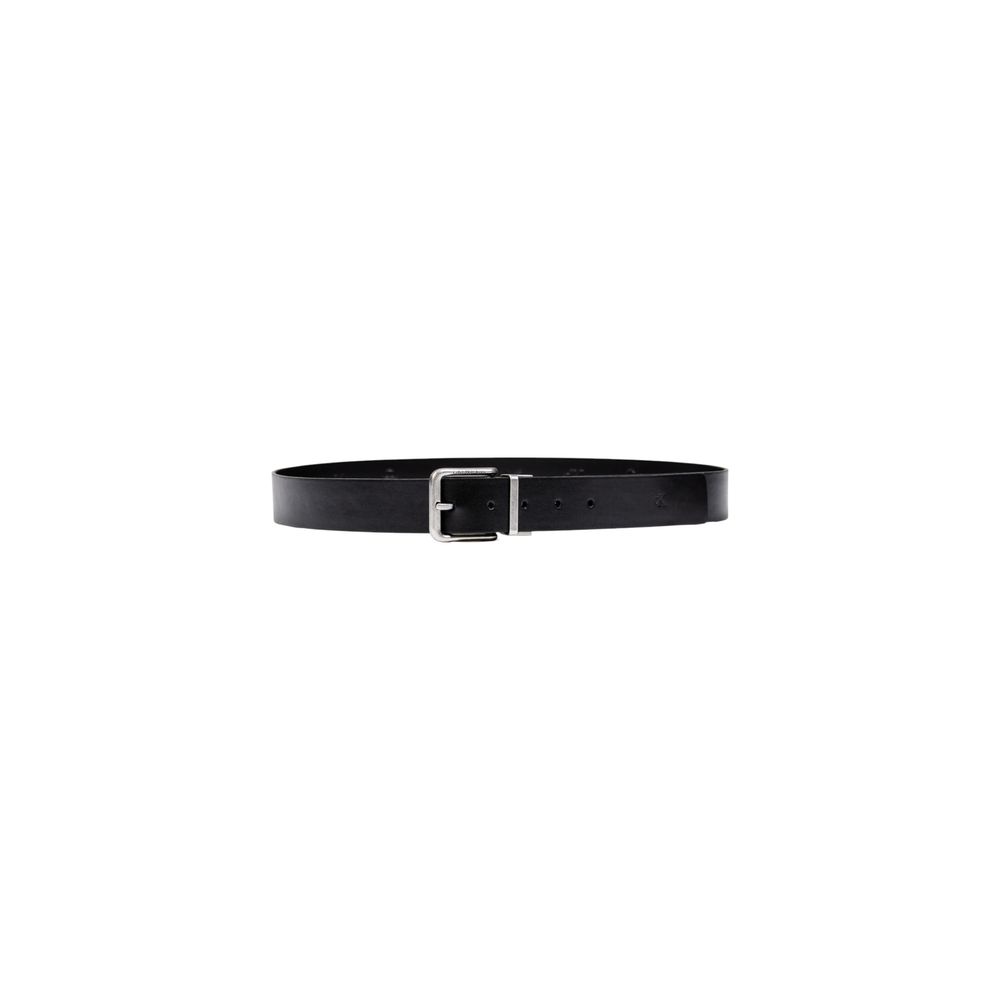 Calvin Klein Jeans Black Leather Belt CA-17384800009-90 CM / 36 INCHES