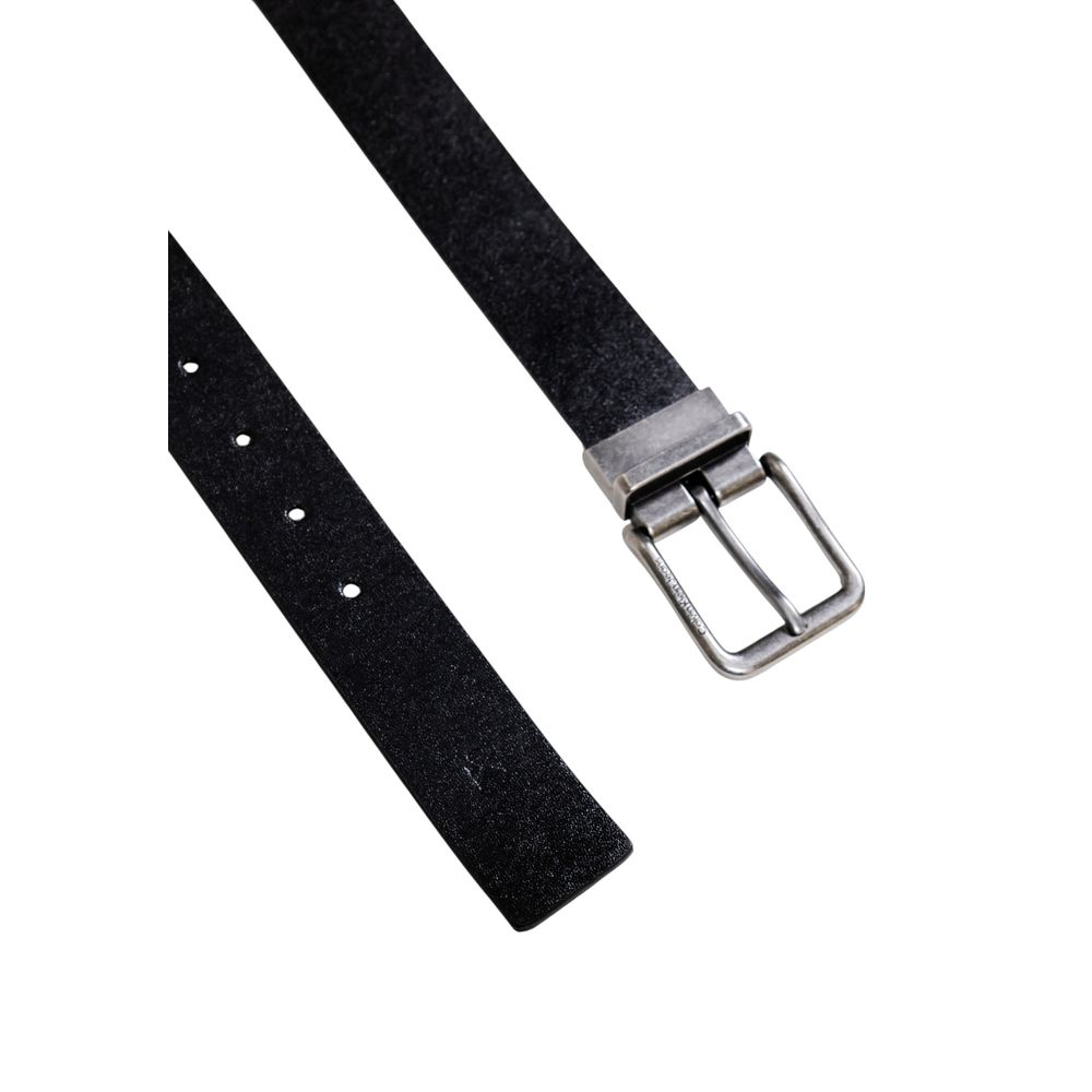 Calvin Klein Jeans Black Leather Belt CA-17384800009-90 CM / 36 INCHES