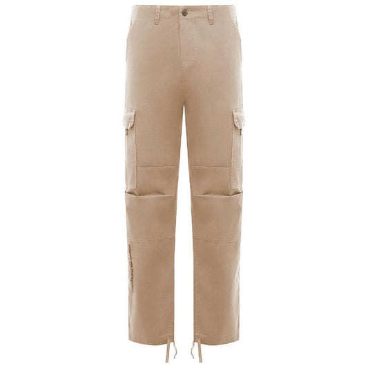Comme Des Fuckdown Beige Cotton Men Cargo Trouser
