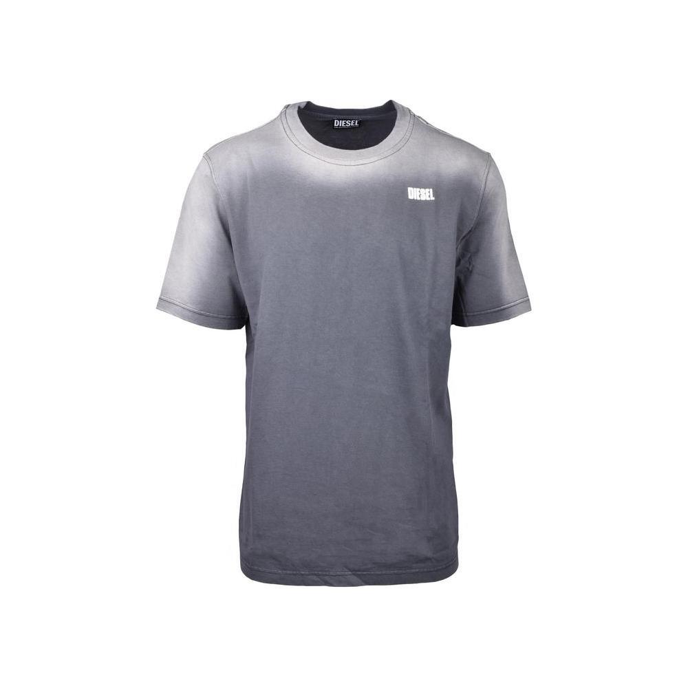 Diesel Gray Cotton T-Shirt DI-15417800136-IT44 | S