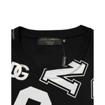 Dolce & Gabbana Black Cotton Letter Print Short Sleeve T-shirt TSH91179-48