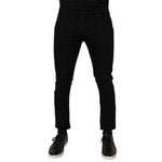Dolce & Gabbana Black Cotton Skinny Jeans Men Trouser Pants PAN76664 -566