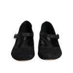Dolce & Gabbana Black Vally Taormina Floral Lace Pumps Shoes LA12712-40