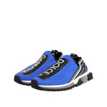 Dolce & Gabbana Blue Logo Low Top Sorrento Sneakers Shoes MV7880-42.5