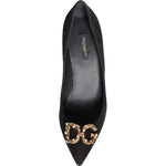 Dolce & Gabbana Black Amore Suede Bellucci Heels Pumps Shoes LA11614-38.5