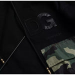 Dolce & Gabbana Black Camouflage Hooded Sweatshirt Sweater TSH86468-46