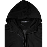 Dolce & Gabbana Black Cotton Full Zip Hooded Bomber Jacket JKT3901-50
