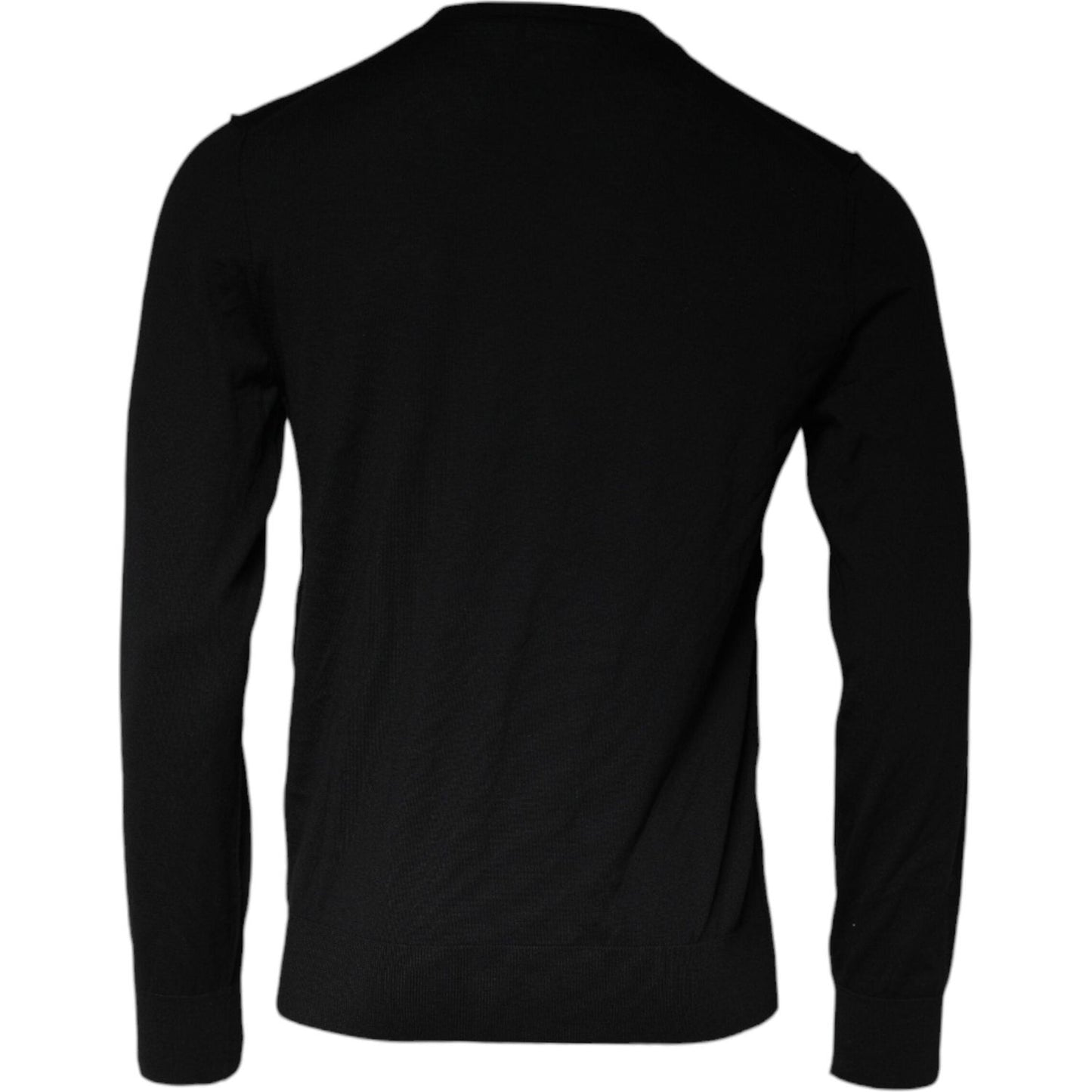 Dolce & Gabbana Black Crown Heart Crew Neck Pullover Sweater TSH87066-50