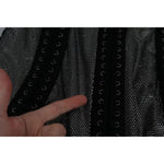 Dolce & Gabbana Black Crystals Lace Up Runway Gown Dress DR2708-44