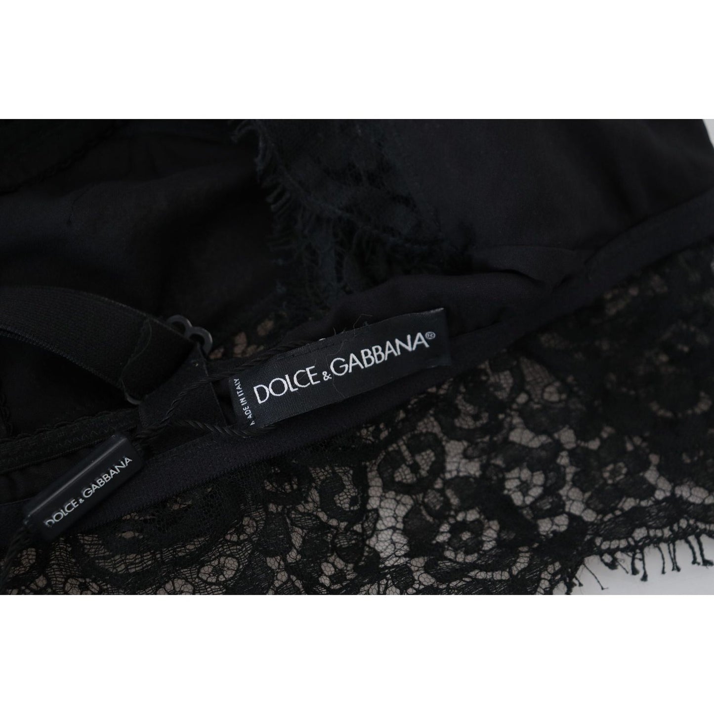 Dolce & Gabbana Black Floral Lace Stretch Bralette Underwear BIK1639-2