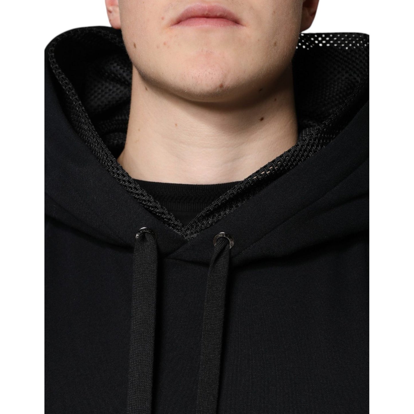 Dolce & Gabbana Black Hooded Pullover Men Sweatshirt Sweater JKT41275-50