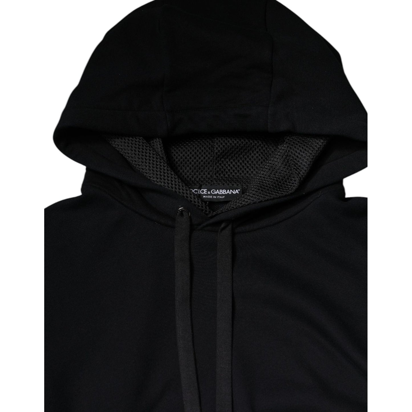 Dolce & Gabbana Black Hooded Pullover Men Sweatshirt Sweater JKT41275-50