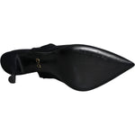 Dolce & Gabbana Black Jersey Stretch Heels Slingback Shoes LA11690-39