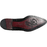Dolce & Gabbana Black Leather Derby Formal Dress Shoes MV6311-45