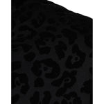 Dolce & Gabbana Black Leopard Cotton Hooded Full Zip Sweater TSH86961-48