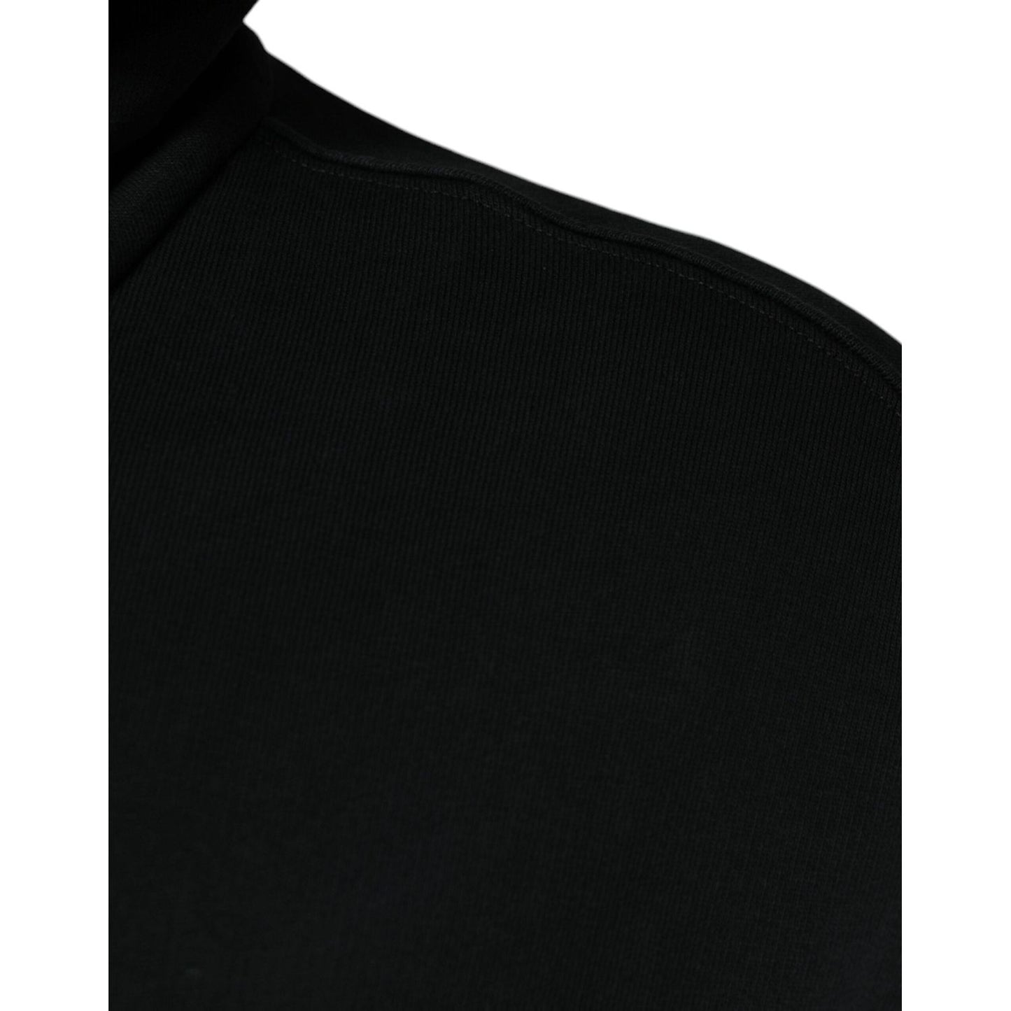 Dolce & Gabbana Black Logo Plaque Hooded Full Zip Sweater TSH86995-46