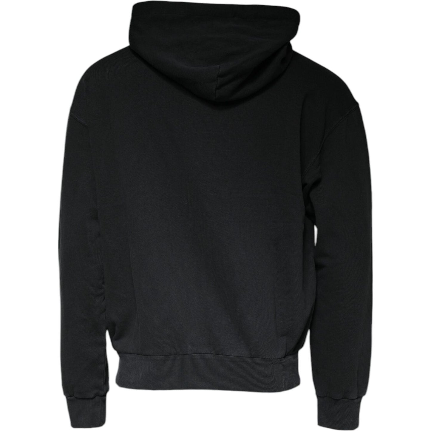 Dolce & Gabbana Black Logo Plaque Hooded Full Zip Sweater TSH86995-46