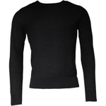 Dolce & Gabbana Black Long Sleeve Crew Neck Pullover Sweater TSH87079-46
