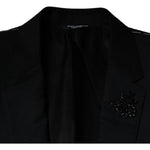Dolce & Gabbana Black MARTINI Bee Single Breasted Blazer JKT4081-46