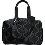 Dolce & Gabbana Black Neoprene Logo Sport Gym Duffel Shoulder Bag BAG4138