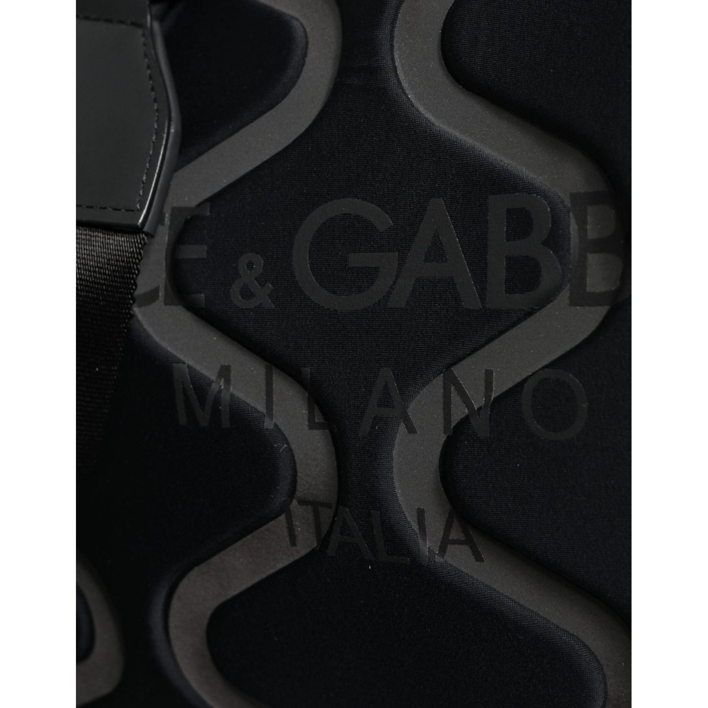 Dolce & Gabbana Black Neoprene Logo Sport Gym Duffel Shoulder Bag BAG4138