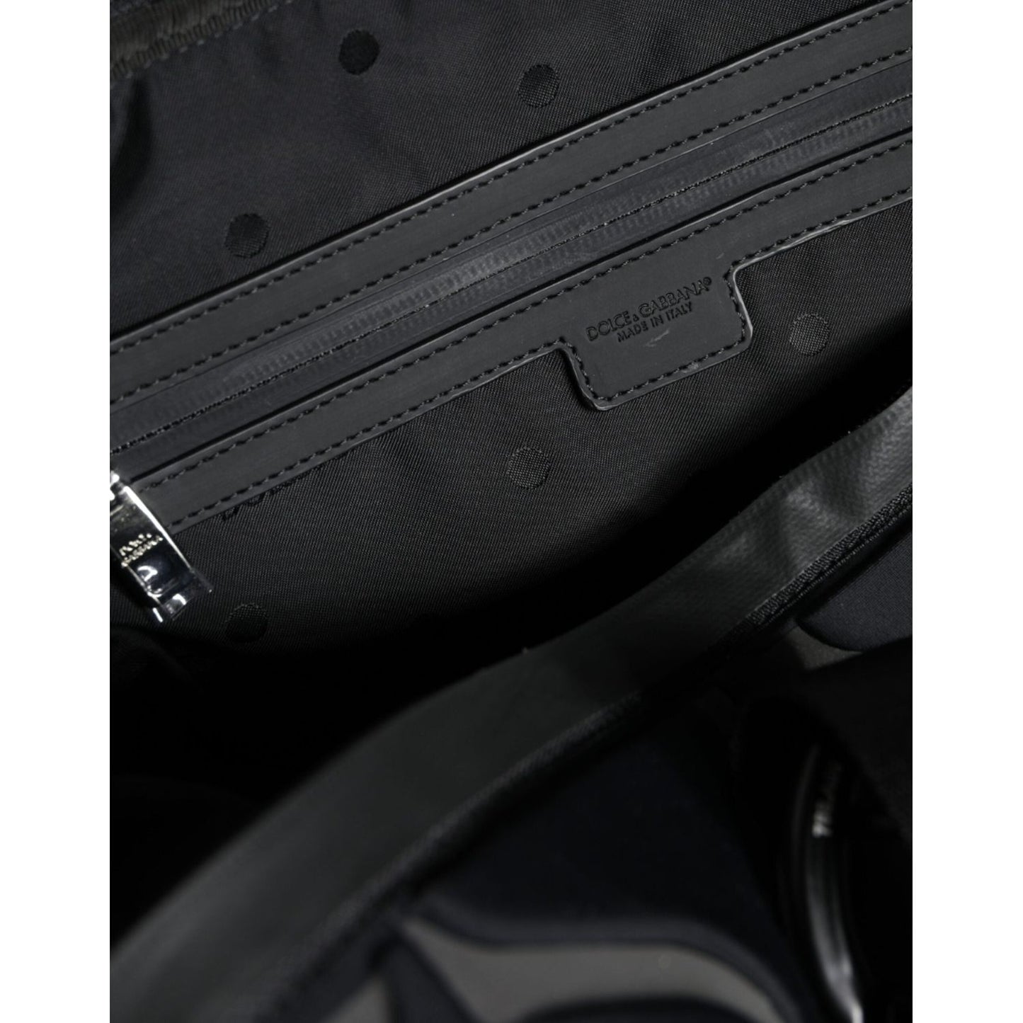 Dolce & Gabbana Black Neoprene Logo Sport Gym Duffel Shoulder Bag BAG4138