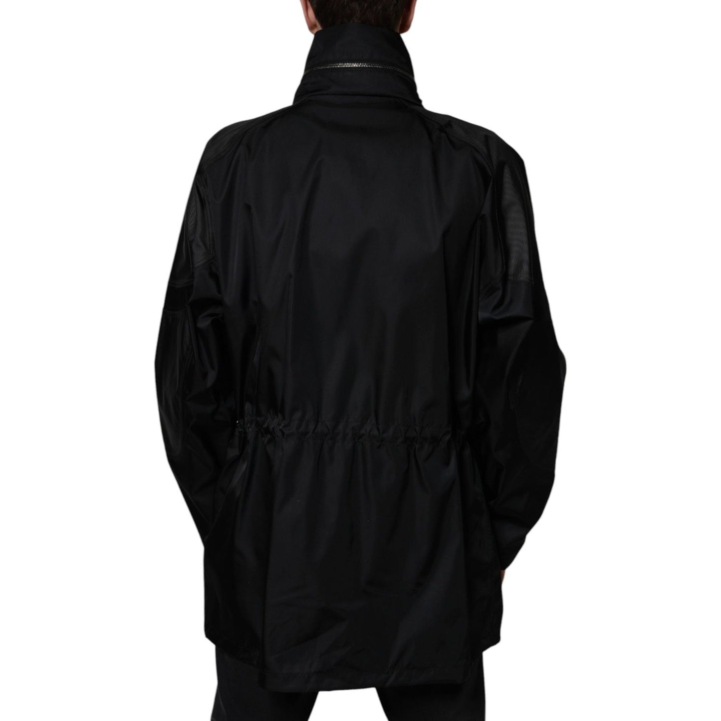Dolce & Gabbana Black Nylon Winter Men Parka Coat Jacket JKT41278-56