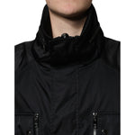 Dolce & Gabbana Black Nylon Winter Men Parka Coat Jacket JKT41278-56