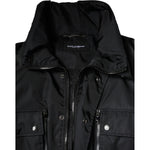 Dolce & Gabbana Black Nylon Winter Men Parka Coat Jacket JKT41278-56