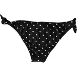 Dolce & Gabbana Black Polka Dot Swimwear Beachwear Bottom Bikini BIK1814-4