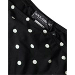 Dolce & Gabbana Black Polka Dot Swimwear Beachwear Bottom Bikini BIK1814-4